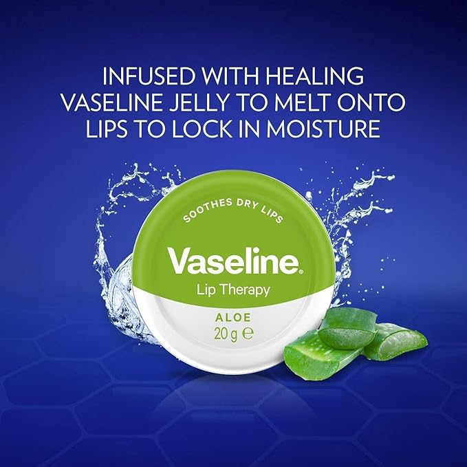 Vaseline Lip Therapy Aloe Vera 20g (Pack of 3)