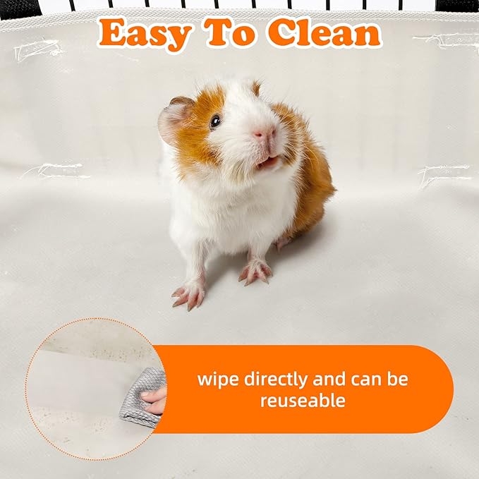 Waterproof Guinea Pig Cage Tarp Bottom for C & C Grids Habitat, 56"*28" Washable Guinea Pig Liner Base for Rabbits Hamsters Hedgehogs Ferrets Small Pets