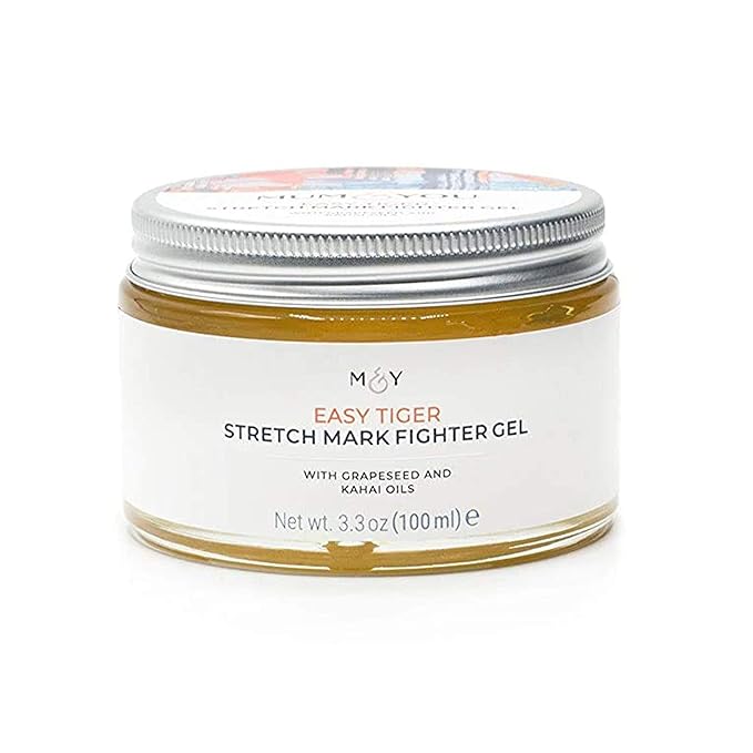 Mum & You Easy Tiger Anti-Stretch Mark Gel, Concentrated oil-based gel, 100% Naturally derived ingredients, Midwife Approved, Registered Vegan, Plastic free recyclable packaging, 3.38 fl oz, 1ea