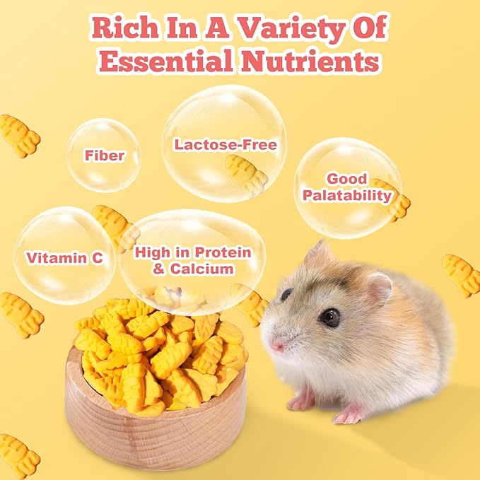 Hamster Chews, HamsterTreat and Toys Rabbit Treats Bunny Treats Small Animal Molar Toys for Guinea Pig Hamster Bunny Chinchilla Gerbil, 50g / 1.76oz
