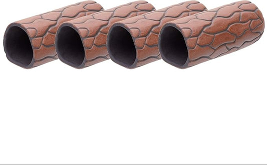 Plecoceramics Pleco Cave Breeding Ceramic Decorations Fish Tank Aquarium Medium Size (4 pcs)