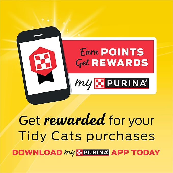 Purina Tidy Cats Clumping Cat Litter Odor Control, Free and Clean Unscented Multi Cat Litter - 16 lb. Bag