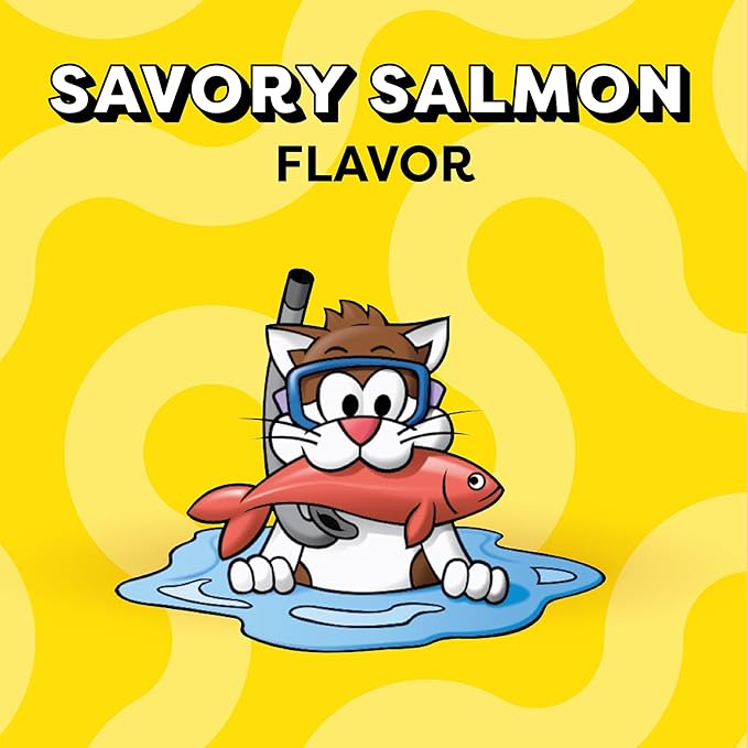 Temptations Classic Crunchy and Soft Cat Treats, Savory Salmon Flavor, 6.3 oz. Pouch (Pack of 10)