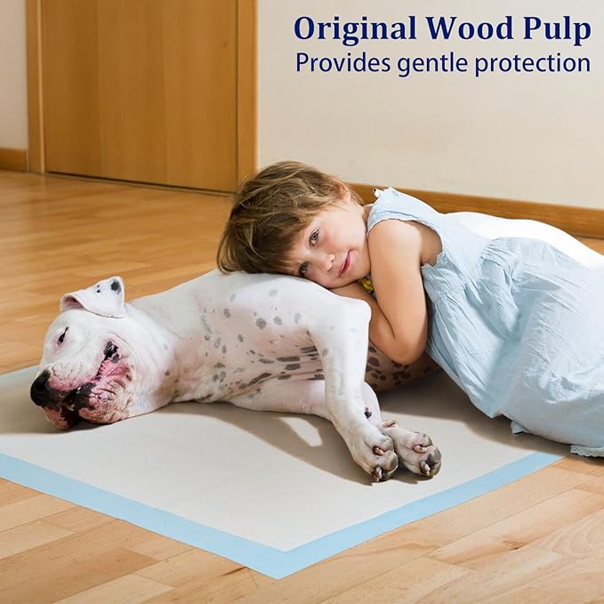 Ownpets XXXXL Puppy Training Pad 47"x31" 40 Count, Extra Large Giant Dog Pee Pads, Leak-Proof 6-Layer Pet Potty Training Pads Pee Pads with Quick-Dry Surface for Puppies, Cats, Rabbits
