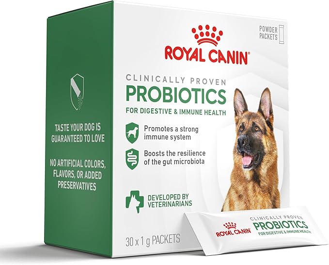 Royal Canin Probiotics for Dogs Digestive and Immune Health Powder Supplement for Dogs of All Ages, 30 Count