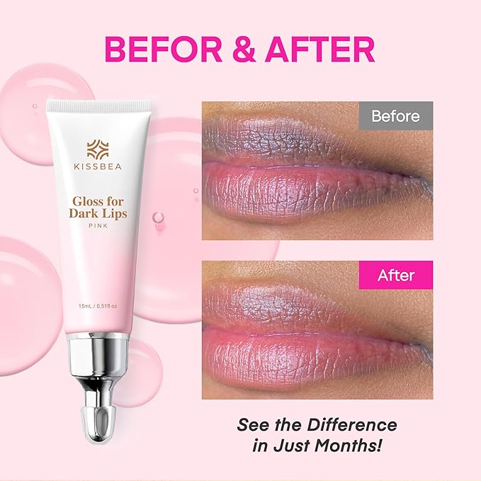 Lip Lightening for Dark Lips: for Smokers, Dry or Uneven-Toned Lips – Restores Natural Look & Moisture with VC, Lemon Peel & Licorice – Refreshing Mint Scent – 2 Pack (15 mL Each, 30 mL Total)