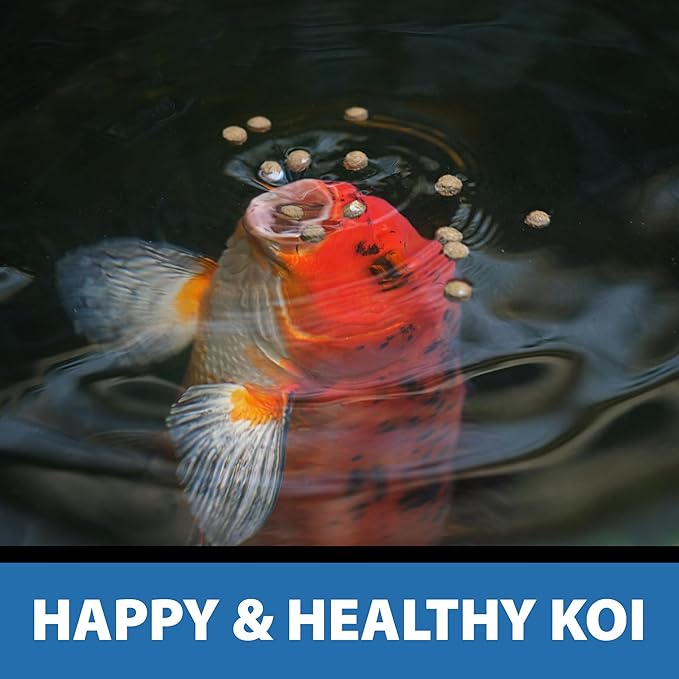 CrystalClear Platinum Fish Food, Premium Floating Pellets for Koi & Goldfish – Boost Growth, Color, and Wellness in Backyard Ponds & Water Gardens, 5mm Pellets, 2.2 Lbs