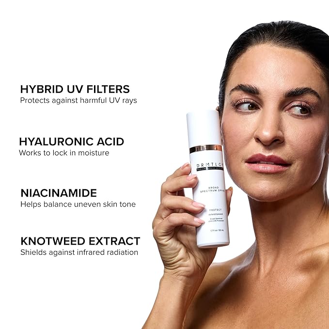 DRMTLGY SmrtSun Broad Spectrum SPF 45 Anti-Aging Sunscreen – Hybrid Zinc Oxide UV Protection with Hyaluronic Acid & Niacinamide – Lightweight, Non-Greasy, Fragrance-Free Face Sunscreen – 1.7 oz