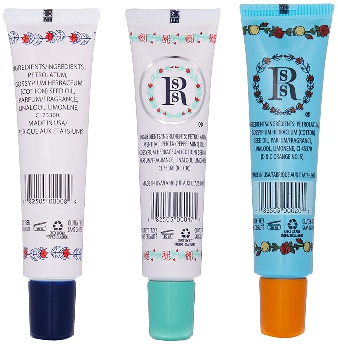 Rosebud Trio Lip Balm Assortment, 0.5 Ounce