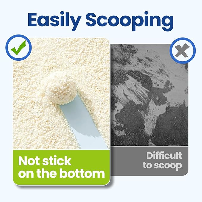 OPET Tapioca Cat Litter, Natural Corn & Cassava Sustainable Ingredients, Quick and Strong Clumping, Flushable, Superior Odor Control, 99.9% Dust Free Kitty Litter 16LB