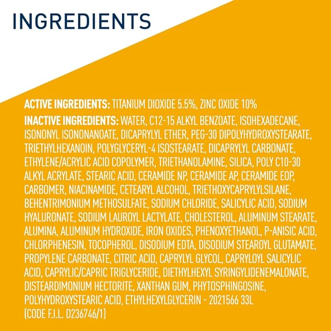 CeraVe Hydrating Mineral Sunscreen SPF 30 with Sheer Tint,Tinted Mineral Sunscreen with Zinc Oxide & Titanium Dioxide,Blends Seamlessly For Healthy Glow,Deep,1.7 Oz,(Pack of 2)