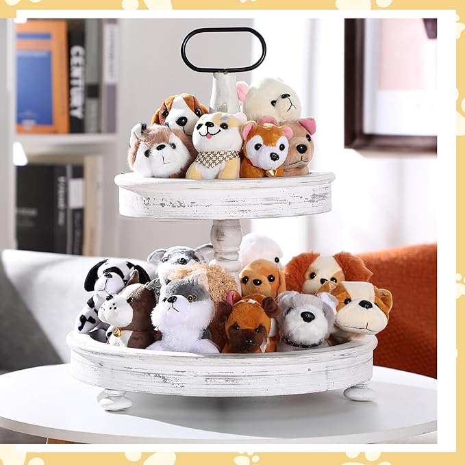 Aoriher 18 Pcs Mini Plush Dogs Bulk Puppy Stuffed Animals Small Stuffed Cute Assorted Soft Plush Toys Doll for Puppy Birthday Party Favors(Novelty Dog)