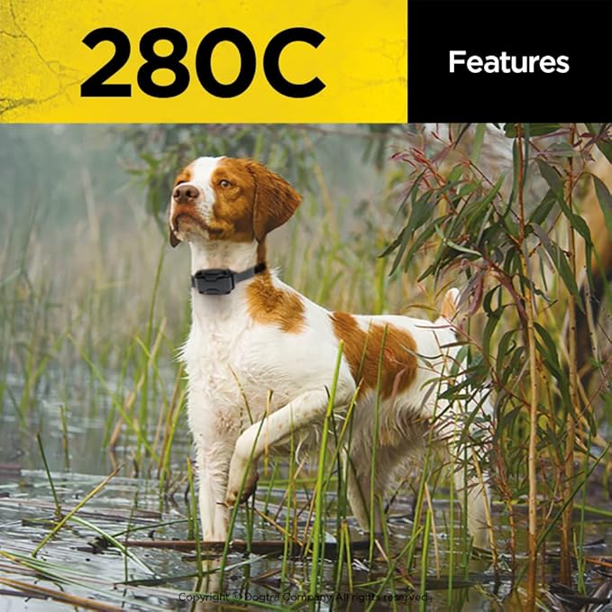 Dogtra 280C Waterproof 127-Level Precise Control LCD Screen 1/2-Mile Remote Training Dog E-Collar