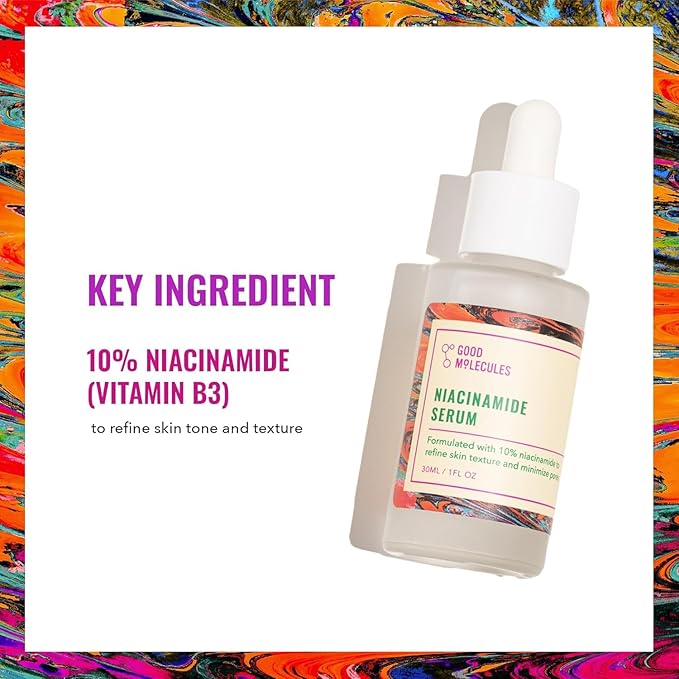 Good Molecules Niacinamide Serum Pack 2 – 30 ml Each (Total 60 ml) | 10% Niacinamide Serum to Target Blemishes, Uneven Skin Tone & Enlarged Pores