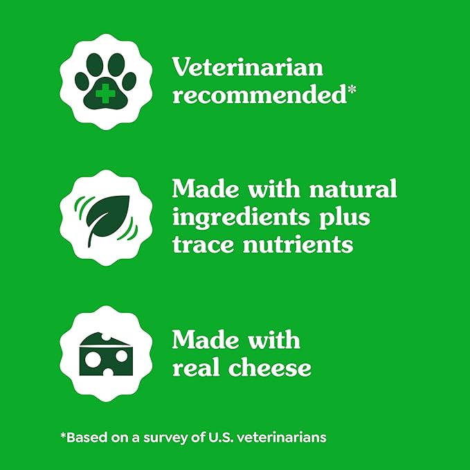 Greenies Pill Pockets for Dogs, Large Size Soft Dog Treats, Cheese Flavor, 15.8 oz. Pouch
