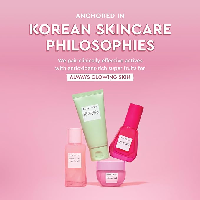 Glow Recipe Plum Plump Hyaluronic Acid Serum, Hydrating + Plumping Face Serum, Korean Serum with Vitamin B5, Barrier Support + Antioxidants, Vegan (30ml)