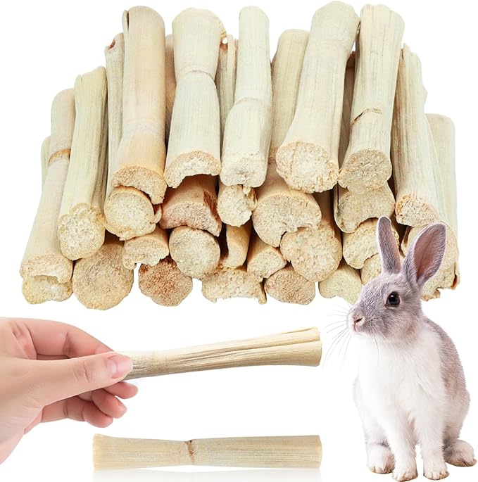 1lb Natural Sweet Bamboo Chew Toys - Animal Molar Sticks for Pet Snacks