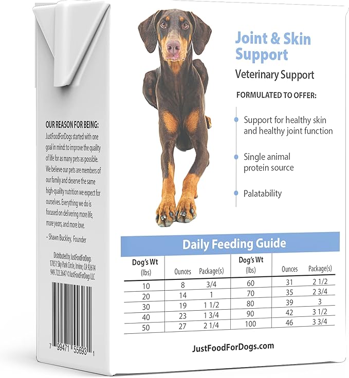 JustFoodForDogs Pantry Fresh Wet Dog Food, Complete Meal or Dog Food Topper, for Joint Health, Skin Health, Allergies, Joint & Skin Support, Pork & Quinoa - 12.5 oz (Pack of 12)