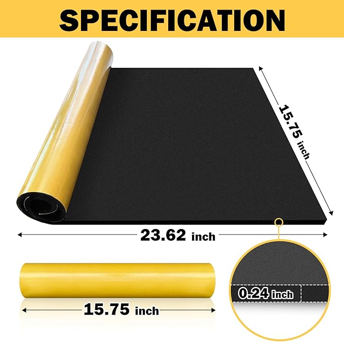 Aquarium Leveling Mat for Fish Tanks, Neoprene Fish Tank Mat 23.6X 15.7inch,Non-Slip Shockproof Fish Tank Pad to Reduce Tank Noise,Prevents Scratches on Desks/Floor,Cut-to-Fit for Small/Medium Tanks