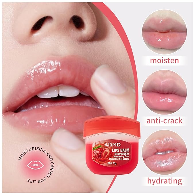 24-Pack Lip Balm Bulk Assorted Fruit Lip Care Products Set Hydrating, Lip Mask Multi Pack Moisturizing for Dry Lips