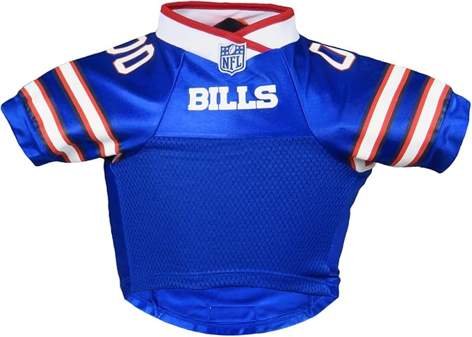 Littlearth NFL Buffalo Bills Premium Pet Jersey, Team Color, X-Small