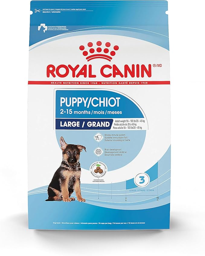 Royal Canin Size Health Nutrition Large Puppy Dry Dog Food, 30 lb Bag