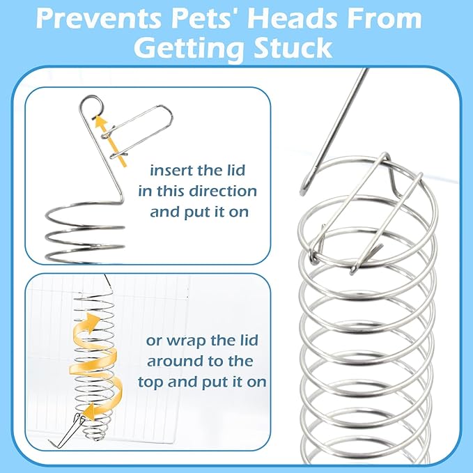 3Pcs Rat Enrichment Toys, 304 Stainless Steel Rat Foraging Toy for Fruit Vegetable Holder, Fancy Mice Cage Accessories Puzzle Toy, Hanging Rodent Toys Slow Feeder, Bird Foraging for Parakeet