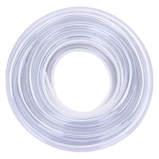 DERNORD PVC Tubing 9/16"ID X 3/4"OD Flexible Clear Vinyl Hose 25 Feet for Food Grade