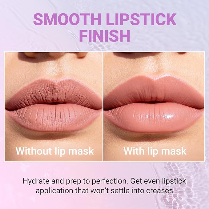 iMethod Lip Mask Overnight - Lip Sleeping Mask for Dry Lips, 8-Hour Hydrating Lip Balm with Hyaluronic Acid, Intense Moisturizing Lip Treatment to Nourish & Repair - Honey