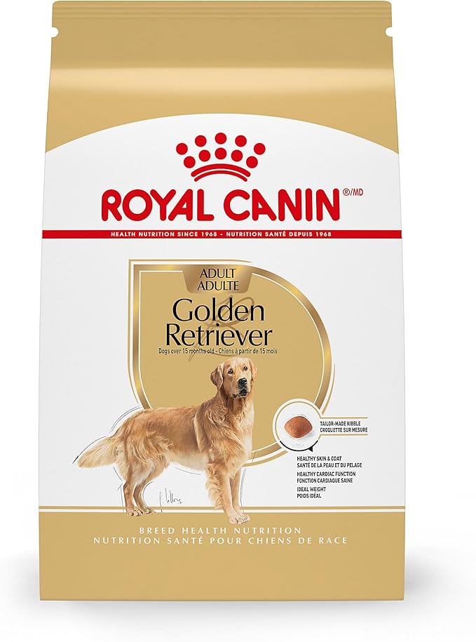 ROYAL CANIN Breed Health Nutrition Golden Retriever Adult Dry Dog Food, 17 lbs.