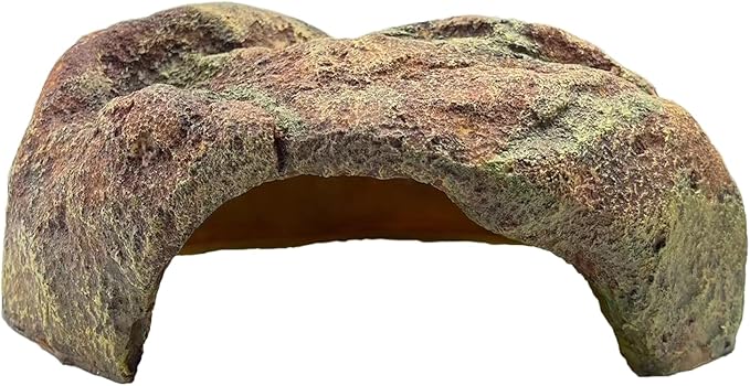Extra Large Reptile Hide Resin Snake Hideout for Ball Pythons Amphibians Hides and Caves Simulation Rock Reptile Habitat Hidden for Habitat Lizard Leopard Gecko Bearded Dragon