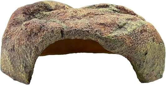 Extra Large Reptile Hide Resin Snake Hideout for Ball Pythons Amphibians Hides and Caves Simulation Rock Reptile Habitat Hidden for Habitat Lizard Leopard Gecko Bearded Dragon