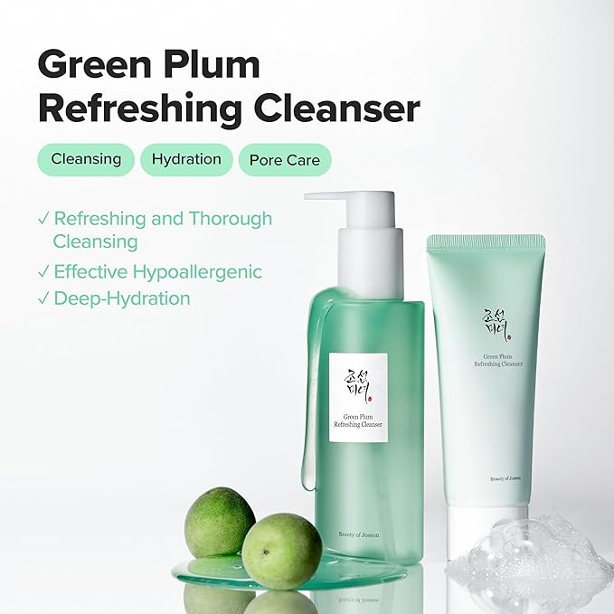 Beauty of Joseon Green Plum Refreshing Cleanser Gel Type Deep Pore Cleansing, Face Wash, For All Skin Types, Korean Skincare 200ml, 6.76 fl.oz