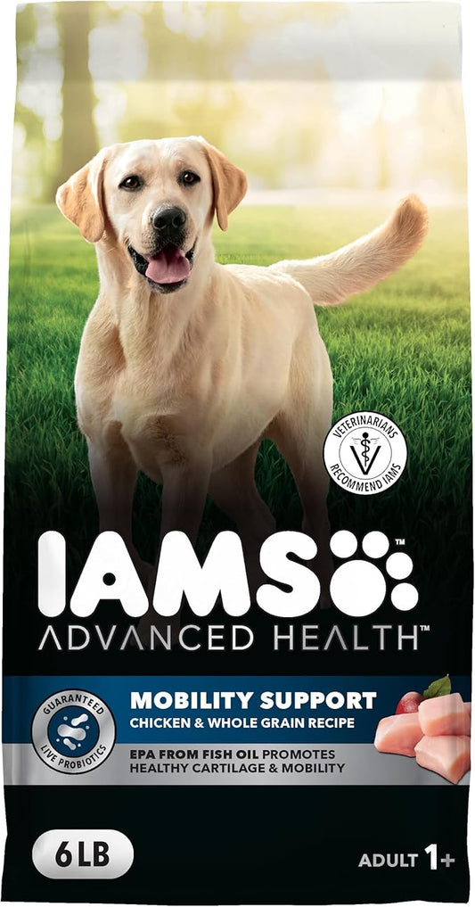 IAMS Advanced Health Mobility Support Chicken and Whole Grain Recipe Adult Dry Dog Food, 6 lb. Bag