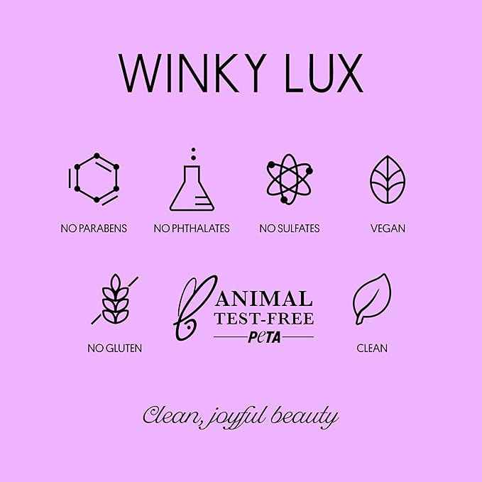 Winky Lux Rainbow Glitter Confetti Balm - Hydrating ph Lip Balm, Natural Pink Tint with pH Color Changing, Moisturize & Soften Lips While Leaving Sheer Pink Tint, with Vanilla Scent