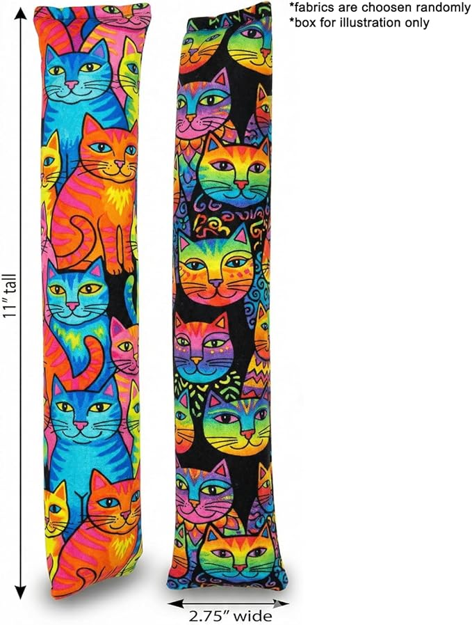 Catnip Kicker Toy Set of 2 (11") - Handmade in USA Durable Kicker Cat Toy - Catnip Kicker for Cats - Interactive Kicker Toys for Cats - Cat Kick Stick - Catnip Toys for Bored Indoor Pet
