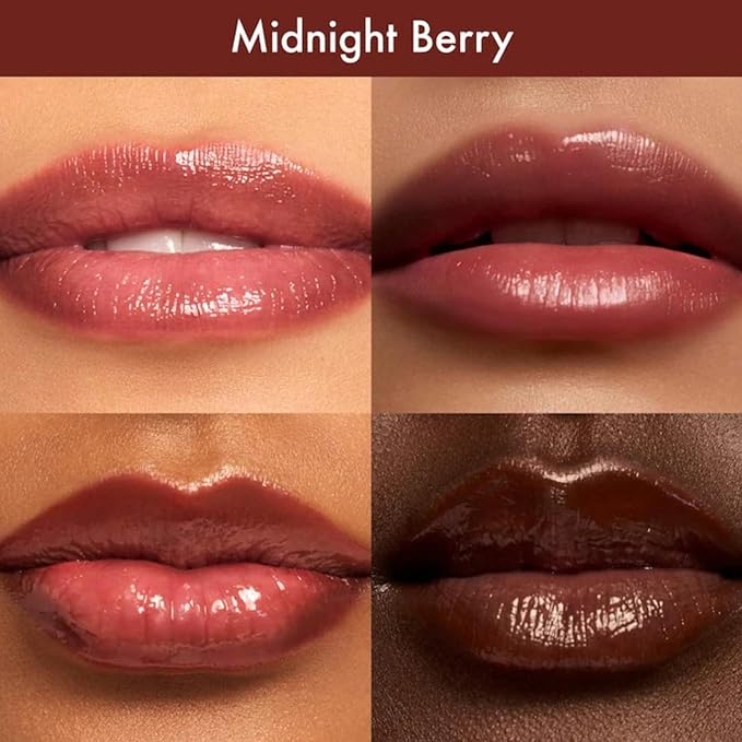 Summer Fridays Dream Lip Oil - Hydrating Tinted Lip Gloss Oil - Non-Sticky Formula with Skincare Benefits for Long-Lasting Softness + Shine - Effortless Beauty Gifts - Midnight Berry (0.15 Oz)