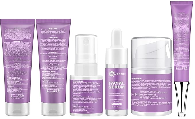 Skin Care Set,6 Pcs Anti-aging Skincare w/Korean Retinol,Hydrate, Moisturize Self Care Facial Skin Care Routine Kit Women Teen Girls Travel Skincare Gift Set,Valentines Birthday Gift for Women Her Mom