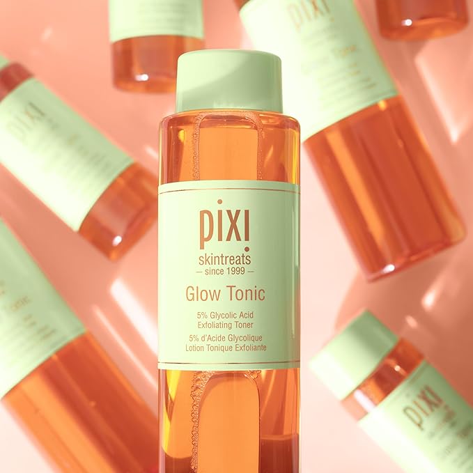 Pixi Glow Tonic Balancing Face Toner Glycolic Acid for Radiant Skin and Daily Brightening (8.5 fl oz / 250 ml)