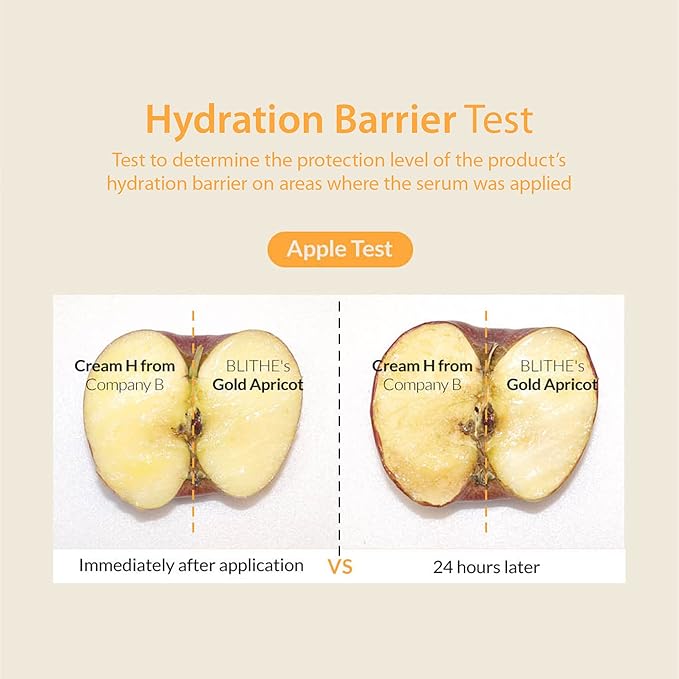 BLITHE Pressed Serum Gold Apricot | Glow Serum for Face | Glass Skin Korean Skincare & Face Moisturizer for Dry Skin, 1.68 fl oz