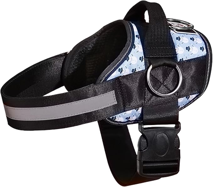 Joyride Basic Essential Dog Harness 1.0 - Small, Medium, Large Dogs, No-Pull Pet Vest with 3 Side Rings for Leash Placement, Adjustable for Training (Winter Snowman, S)