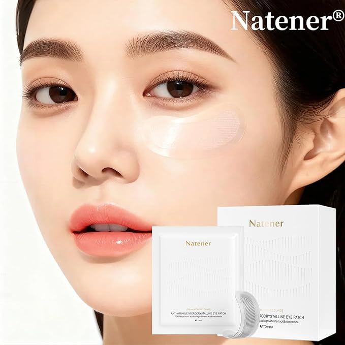 8 pairs PDRN Micro Eye Patches, Under Eye Patches for Puffy eyes, Dark Circles & Wrinkle | Hyaluronic Acid, Kojic Acid, Collagen, Peptides, Vitamin C, Niacinamide - Korean Popular Eye Care
