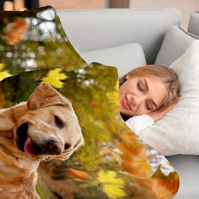Pet Memorial Blanket Gift - Personalized Dog Memorial Blankets, Pet Sympathy Gifts for Loss of Dogs for Pets Lovers, Dog Bereavement Passing Away Gift, Custom Dogs Blanket (Y)