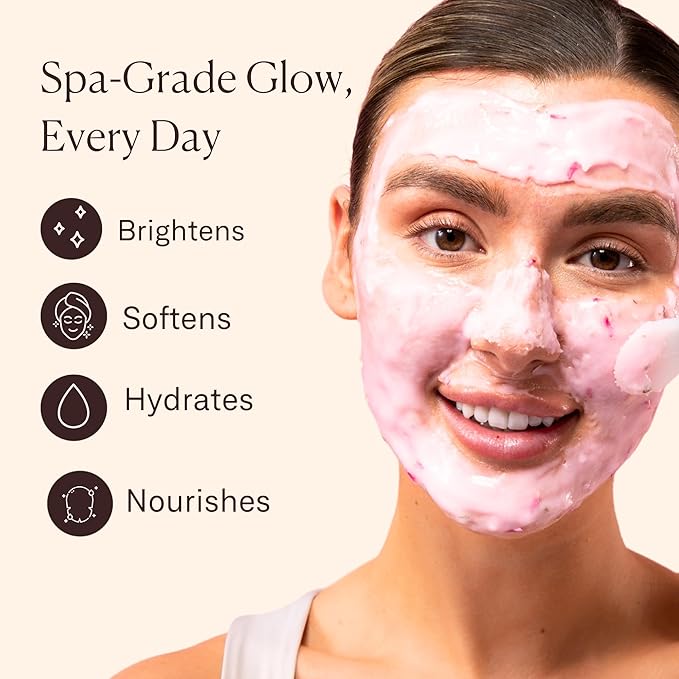 Jelly Mask for Facials - 24 Flavors Hydrating & Brightening Jelly Face Masks | Free Jade Roller & Spatula |Bulgarian Rose, Lavender, Hyaluronic Acid 24K Gold face mask | International Womens Day Gifts
