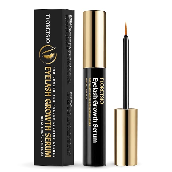 Premium Lash Serum for Eyelash Growth: 5ml Rapid Growth Advanced Eye Lash Serum With Irritation-Free Formulate for Natural Lashes and Eyebrows - Boost, Longer, Thicker, Fuller Lashes