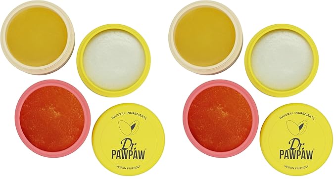 Dr. PawPaw Scrub and Nourish - Vanillaberry - Lip Scrub and Natural Lip Balm Duo - Gluten Free Care to Exfoliate, Moisturize and Nourish - 0.8 oz (Pack of 2)