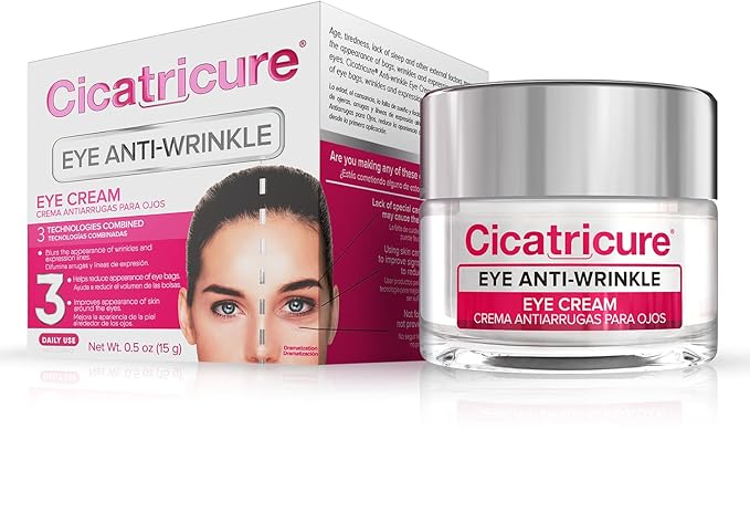 Cicatricure Blur & Filler Anti-Wrinkle Eye Treatment: Advanced Formula for Fine Lines, Under-Eye Bags & Skin Rejuvenation, Hydrating Eye Cream for Daily Use, 0.5 Ounce