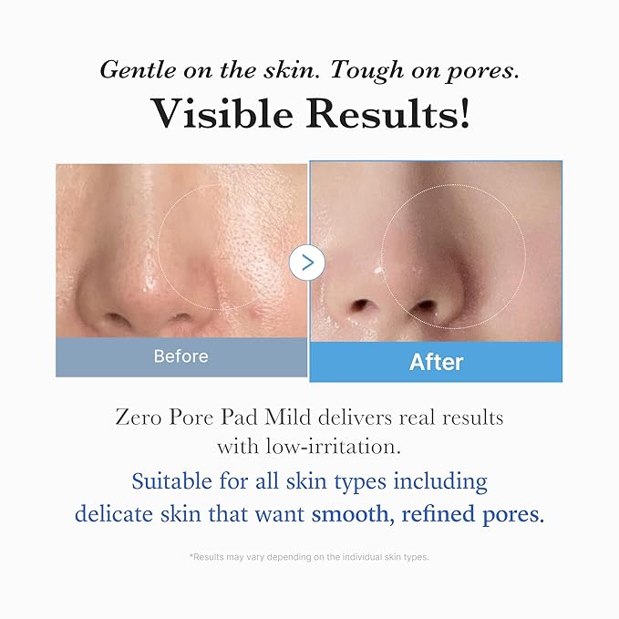 medicube Toner Pads Zero Pore Pad Mild 2.0 | Gentle Calming Toner Pad for Exfoliation, Minimizing Pores & Blackhead Removal with PHA | Ideal for All Skin Types | Korean Skin Care, 70 Pads (1 Pack)