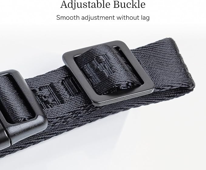 2025 New Edition, Fei & Eve MagEase Dog Collar - Patented Magnetic Buckles | Fur-Safe | Premium 210D Nylon | 450LB Escape-Proof | Adjustable Fit | Medium (Black)