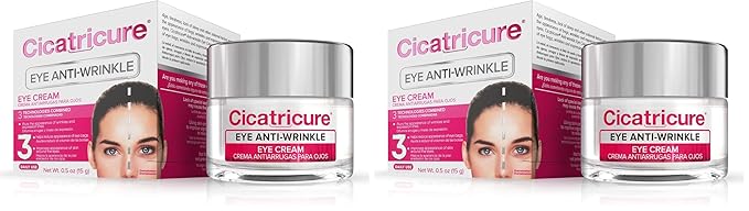 Cicatricure Blur & Filler Anti-Wrinkle Eye Treatment: Advanced Formula for Fine Lines, Under-Eye Bags & Skin Rejuvenation, Hydrating Eye Cream for Daily Use, 0.5 Ounce (Pack of 2)